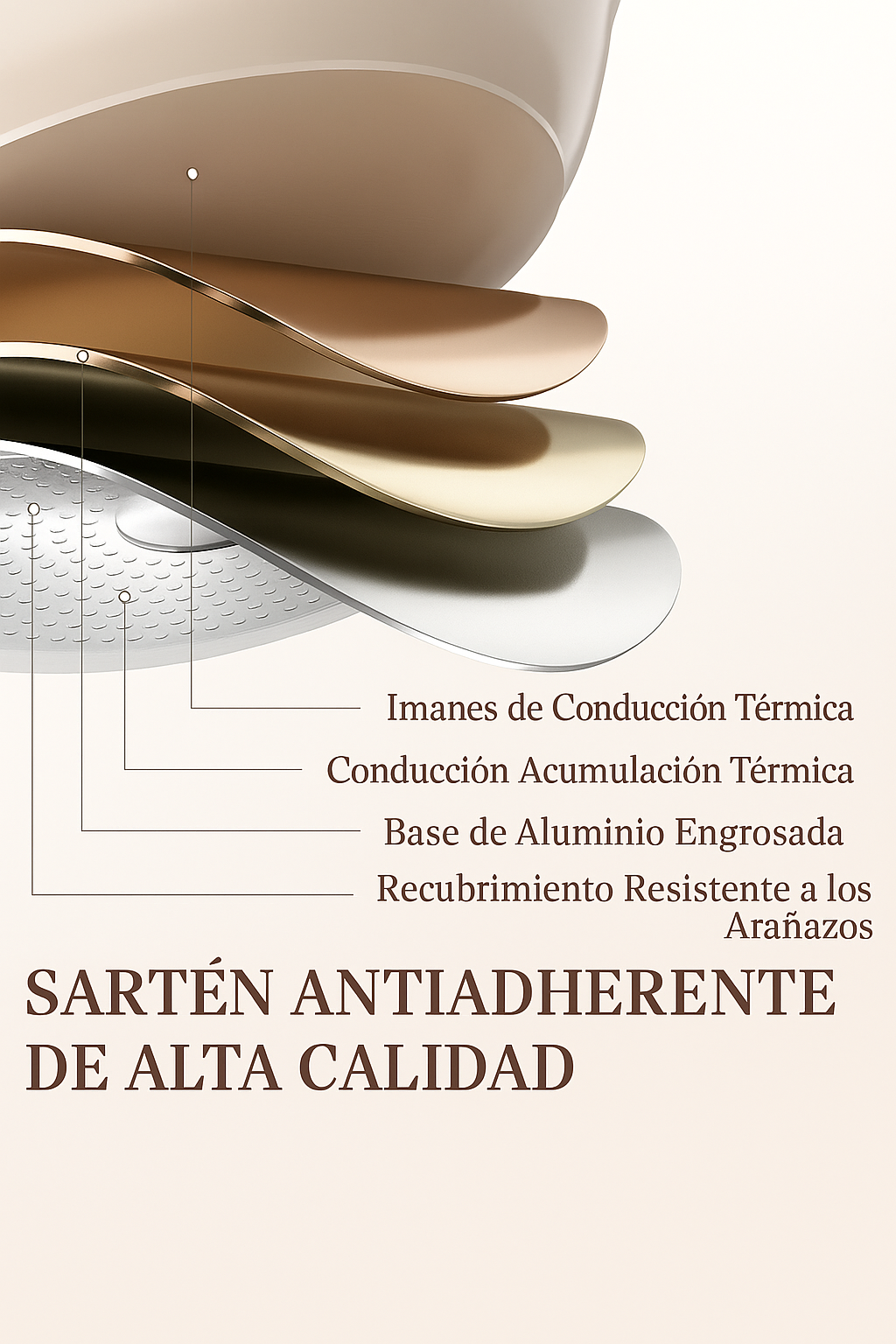 Sartén Antiadherente GranitePro con Revestimiento de Granito
