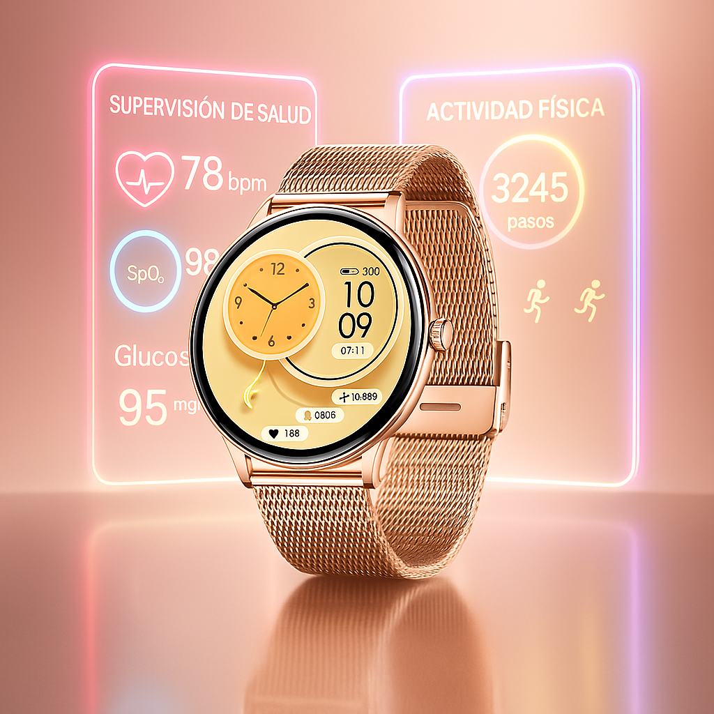 SlimFit Reloj Inteligente AMOLED Ultrafino y Saludable