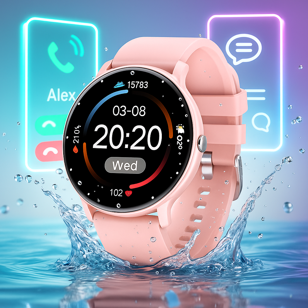 Smartwatch PulseTrack Slim Impermeable y Ultraligero