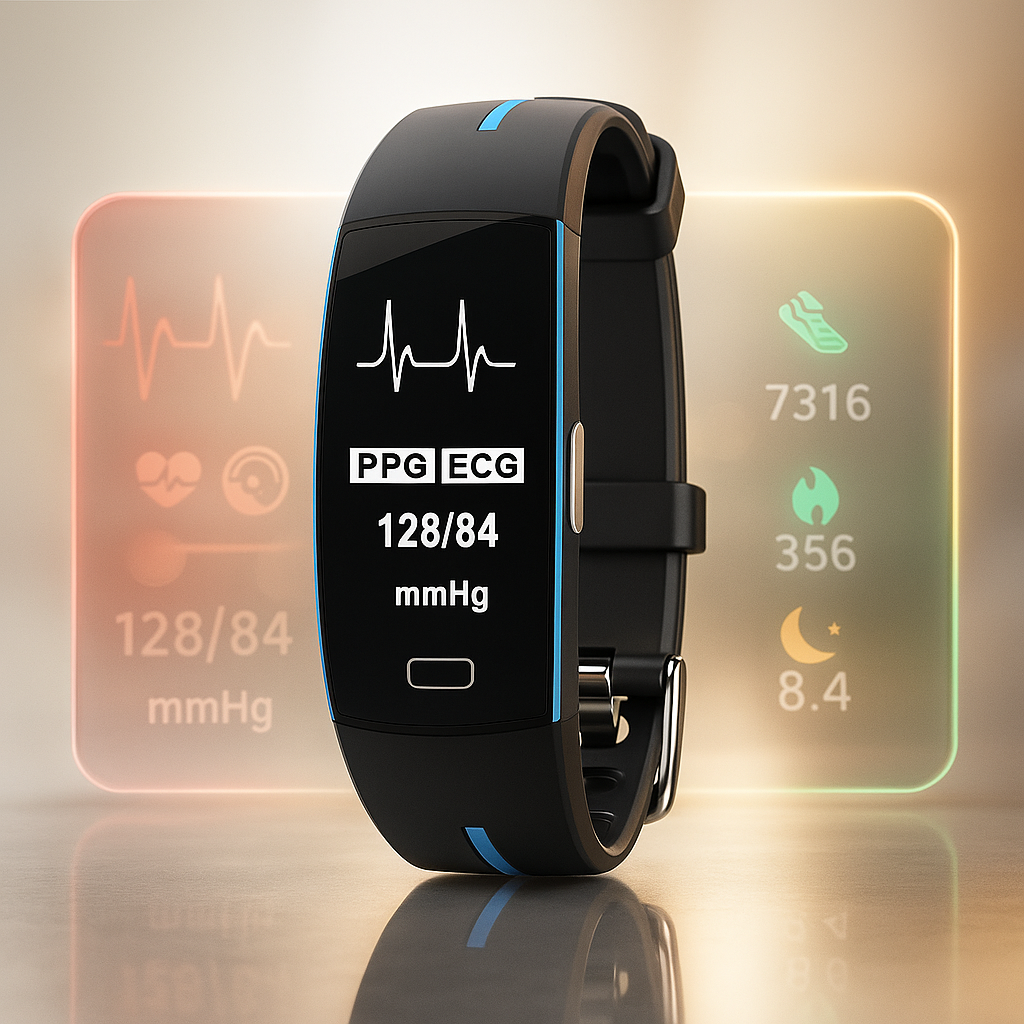 Reloj Inteligente P3 con Presión Arterial y Frecuencia Cardíaca