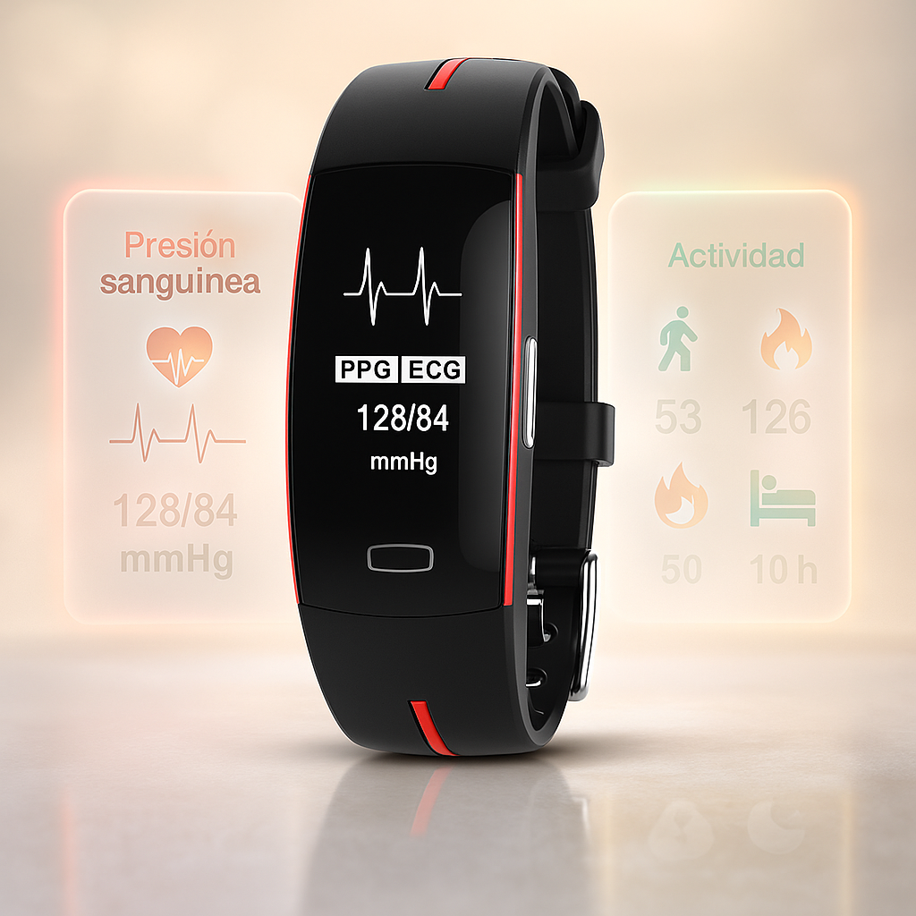 Reloj Inteligente P3 con Presión Arterial y Frecuencia Cardíaca