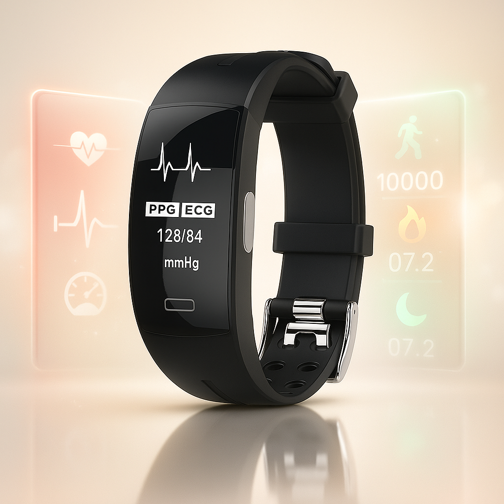 Reloj Inteligente P3 con Presión Arterial y Frecuencia Cardíaca