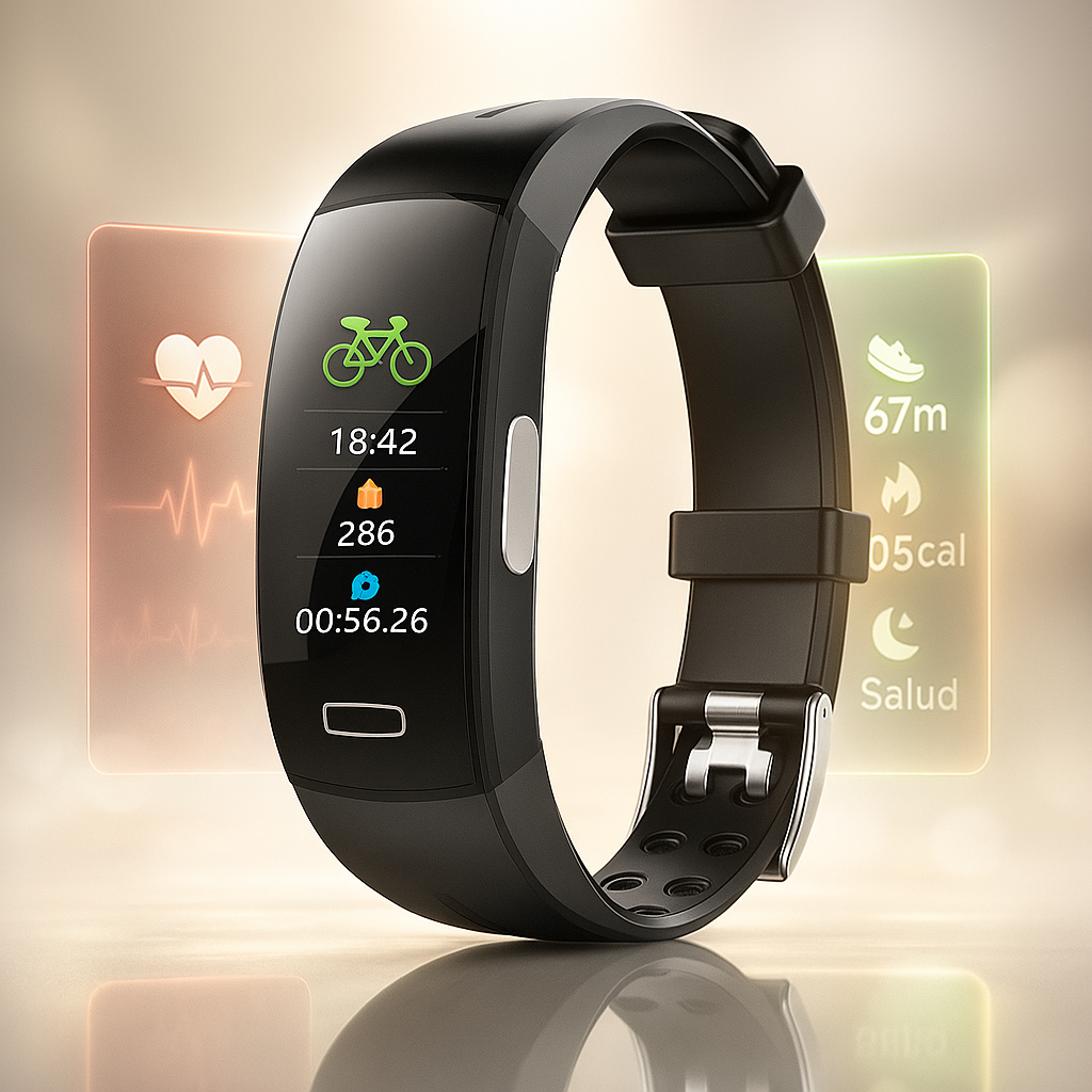 Reloj Inteligente P3 con Presión Arterial y Frecuencia Cardíaca