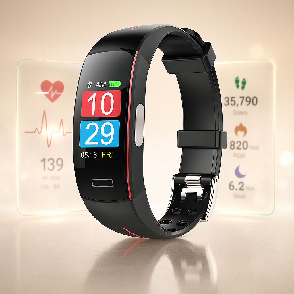 Reloj Inteligente P3 con Presión Arterial y Frecuencia Cardíaca