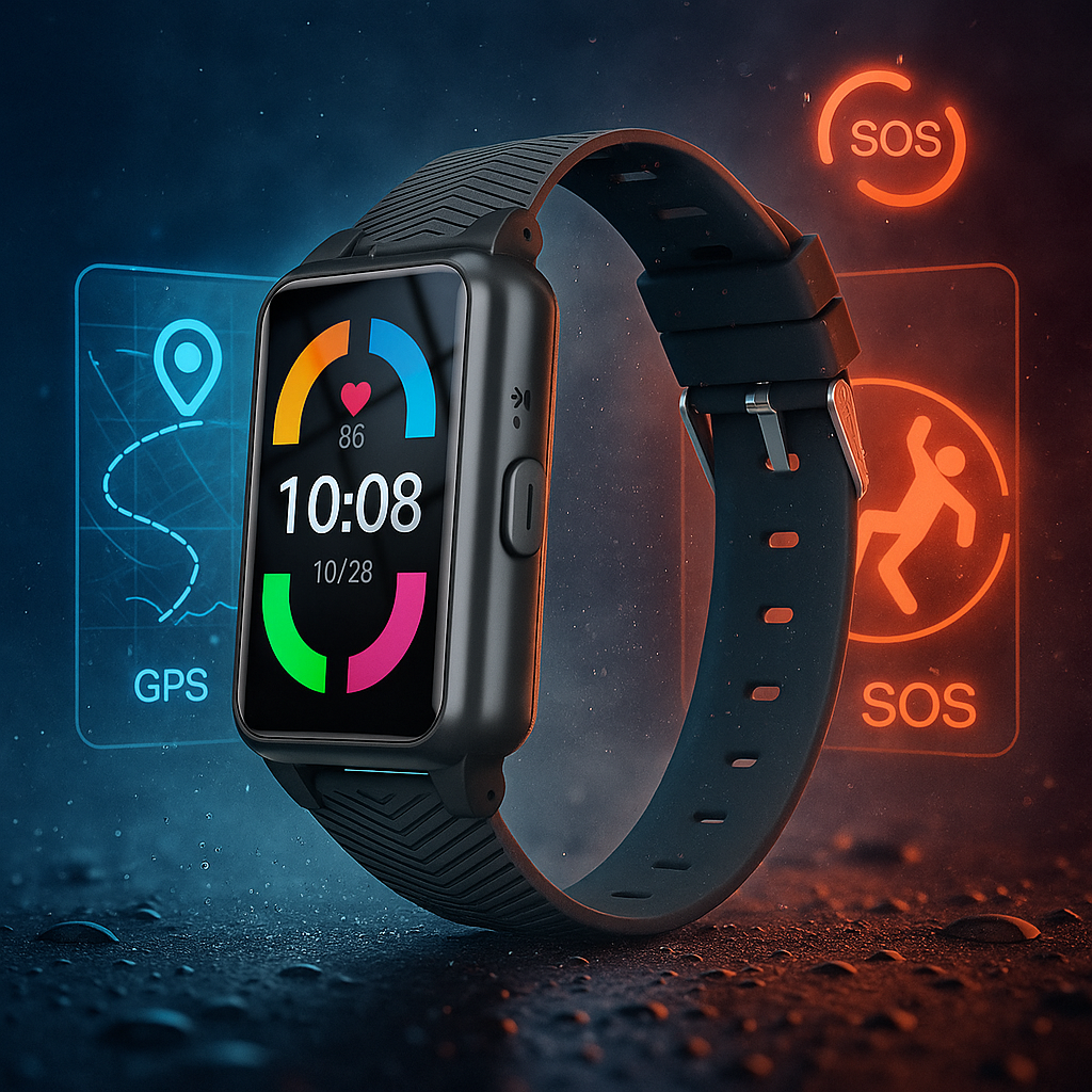 Reloj Inteligente para Mayores con GPS y Detección de Caídas