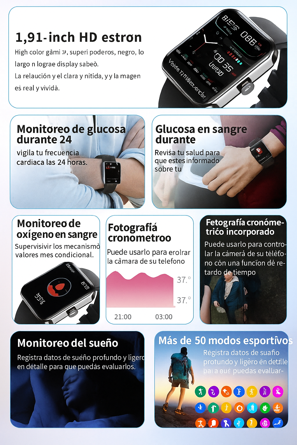 Reloj Inteligente con Monitoreo No Invasivo de Glucosa