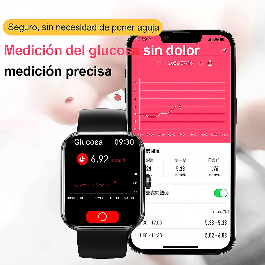 Reloj Inteligente con Monitoreo No Invasivo de Glucosa