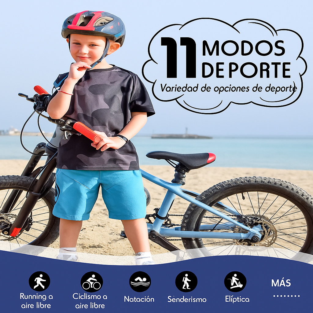 Reloj Infantil Fitness GPS con Frecuencia Cardíaca