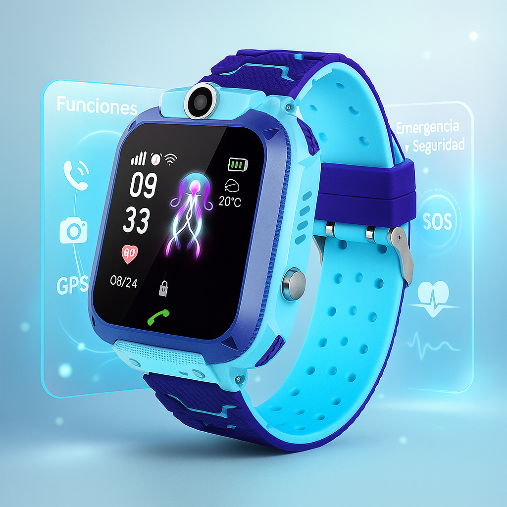 Reloj Inteligente para Niños con GPS, Cámara y SOS