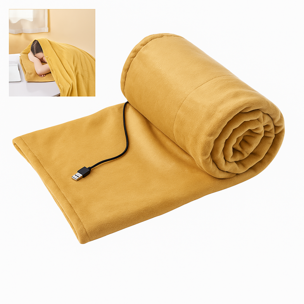 Manta Eléctrica USB Felpa Ultra Suave Cama Sofá