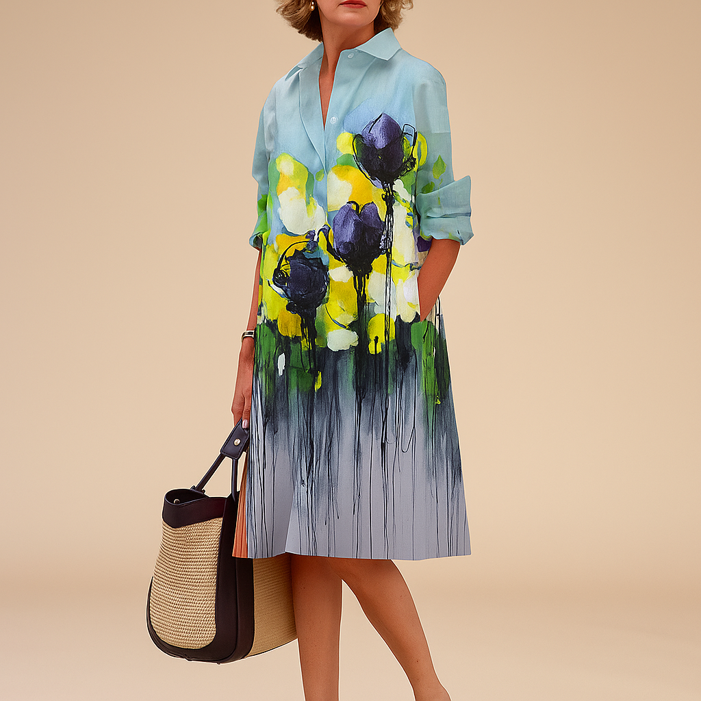 Vestido Casual Impreso Elegante para Mujeres