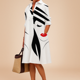 Vestido Casual Impreso Elegante para Mujeres