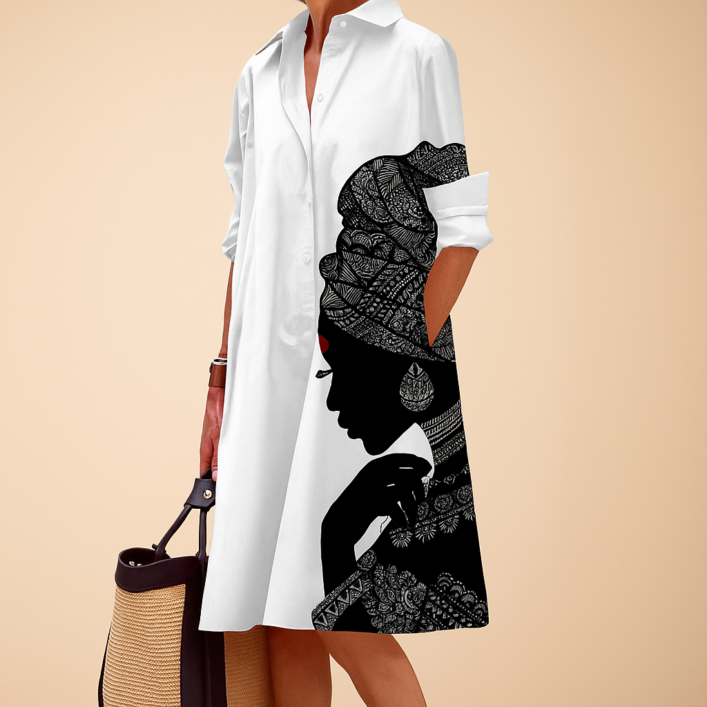 Vestido Casual Impreso Elegante para Mujeres