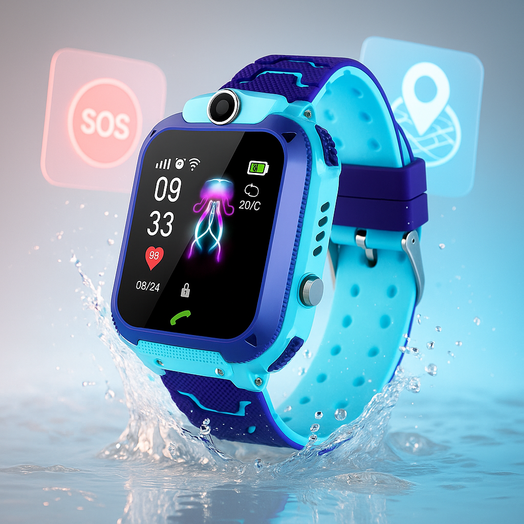 Orologio Intelligente Bambini GPS SOS Impermeabile IP67