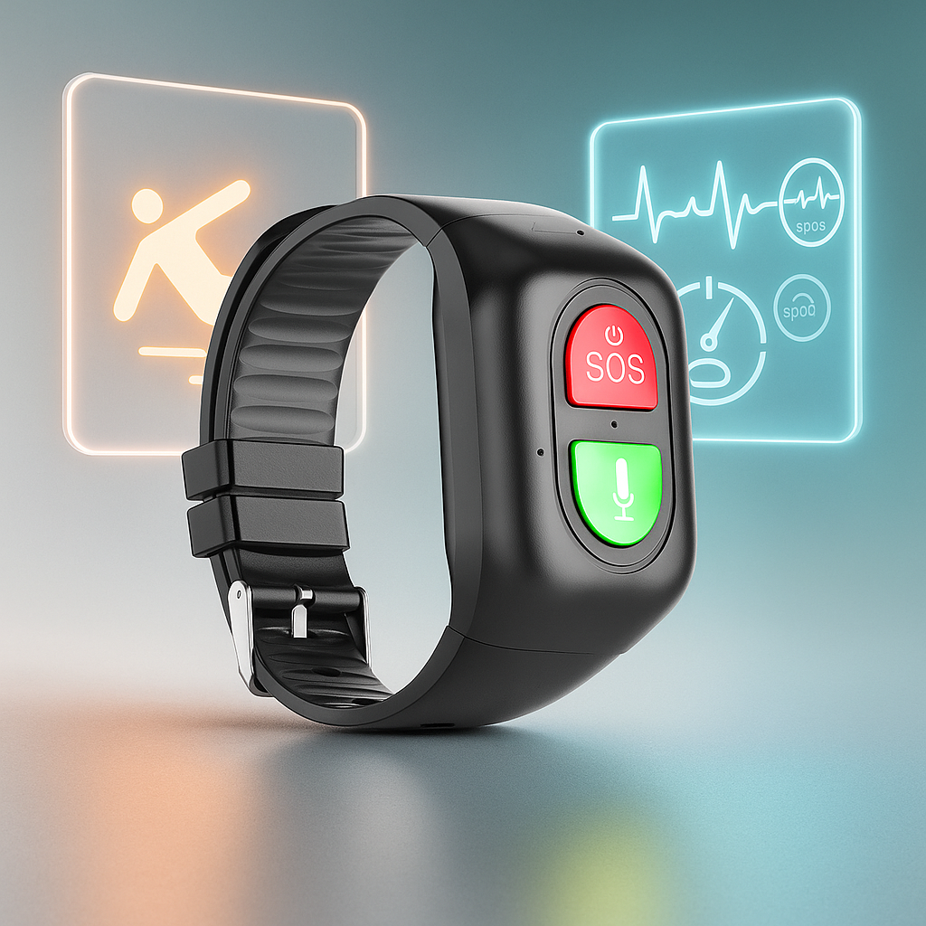 Orologio Intelligente con Rilevamento delle Cadute 4G GPS