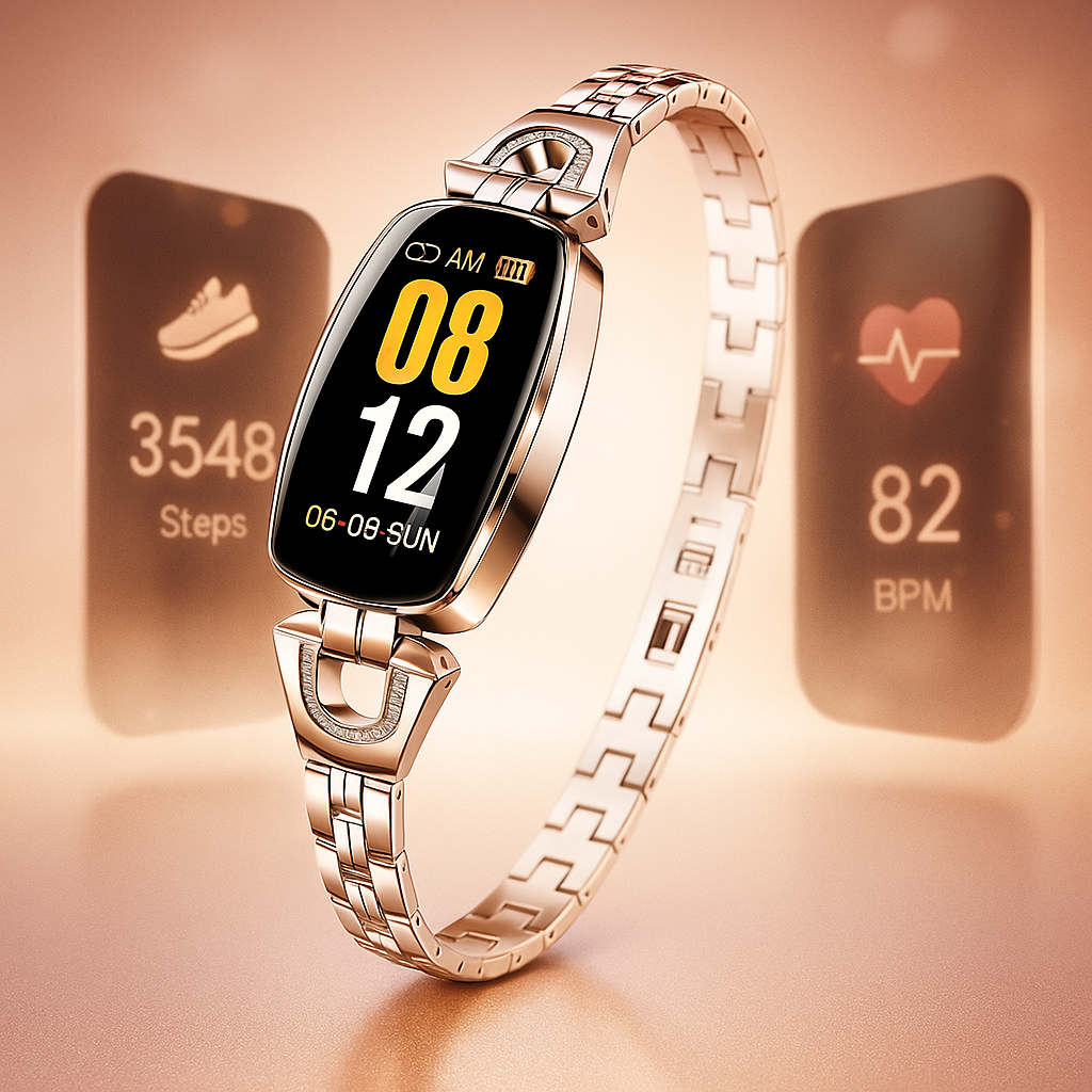 Smartwatch Fitness Donna Elegante con Monitor della Salute