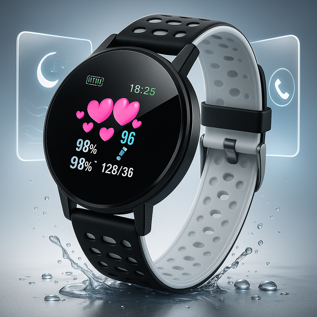 Orologio Intelligente Fitness Impermeabile con Monitor della Salute