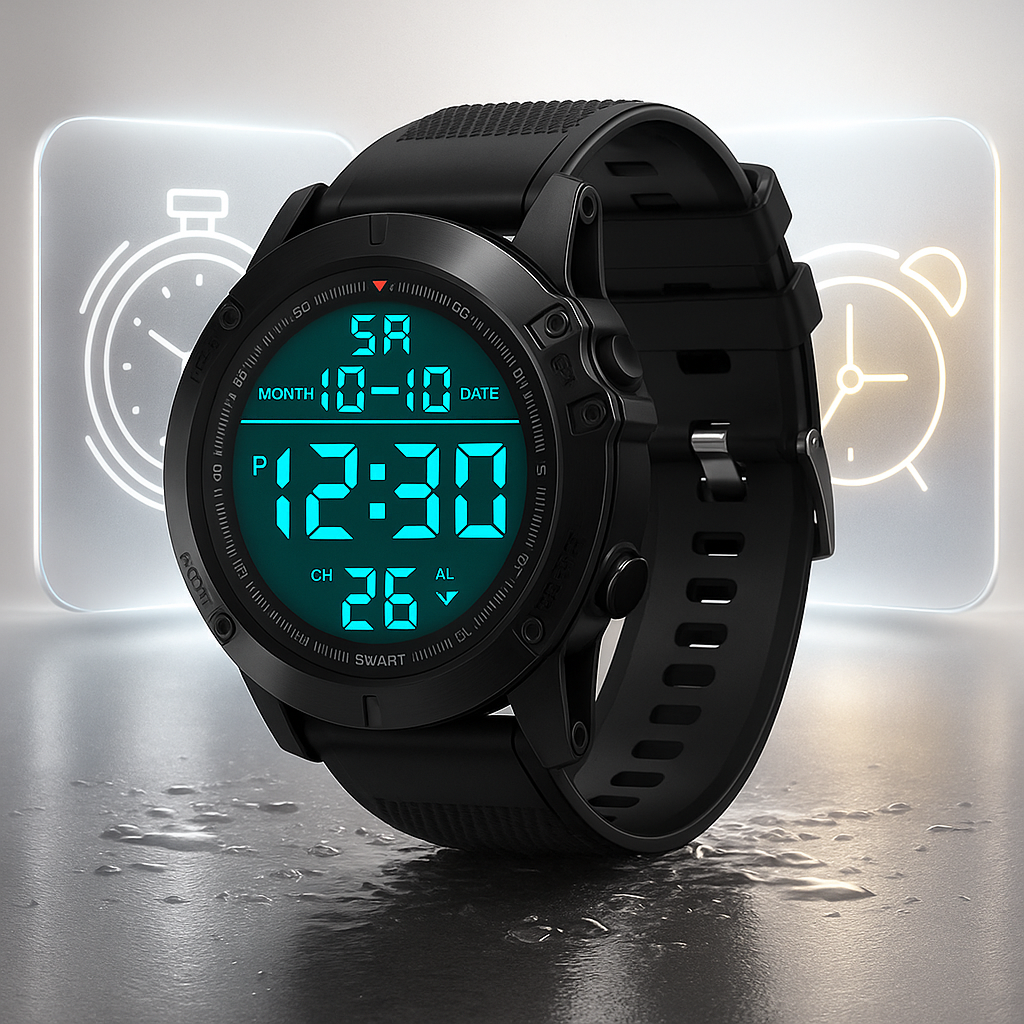 Orologio Sportivo Digitale Impermeabile Uomo 50M