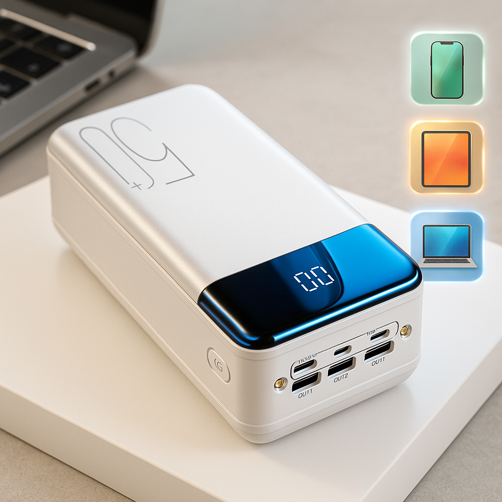 Batteria esterna ad alta capacità da 70000mAh Ricarica rapida Super rapida per telefoni cellulari