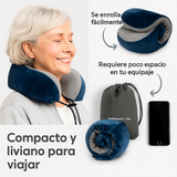 AirRest Almohada de Viaje - Espuma Viscoelástica - Soporte Cervical - Portátil