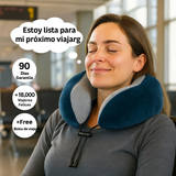 AirRest Almohada de Viaje - Espuma Viscoelástica - Soporte Cervical - Portátil