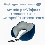 AirRest Almohada de Viaje - Espuma Viscoelástica - Soporte Cervical - Portátil