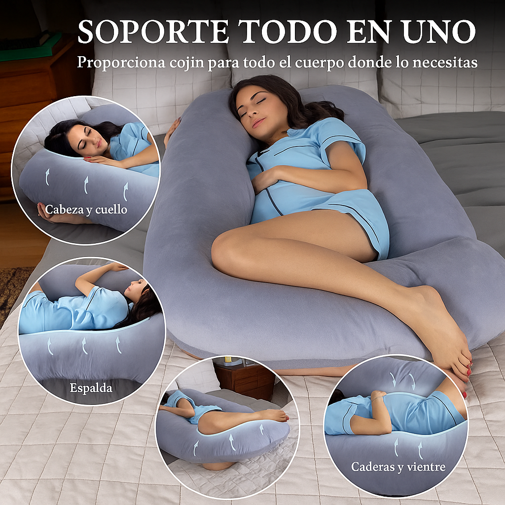 ChillMom - Almohada de Embarazo Ergonómica - Soporte Total - Lactancia