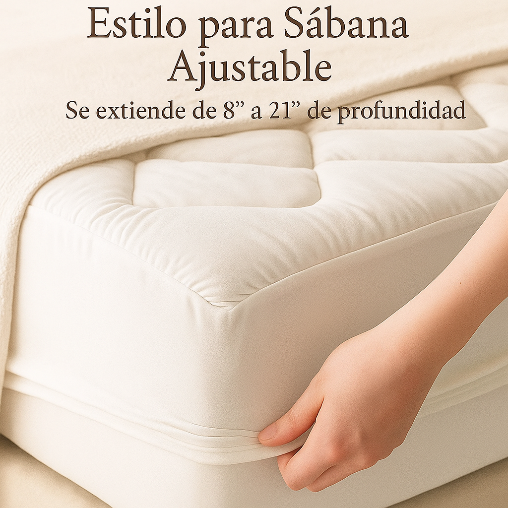 CloudLift - Protector de Colchón Refrigerante - Transpirable Lavable Antiácaros
