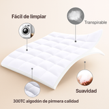CloudLift - Protector de Colchón Refrigerante - Transpirable Lavable Antiácaros