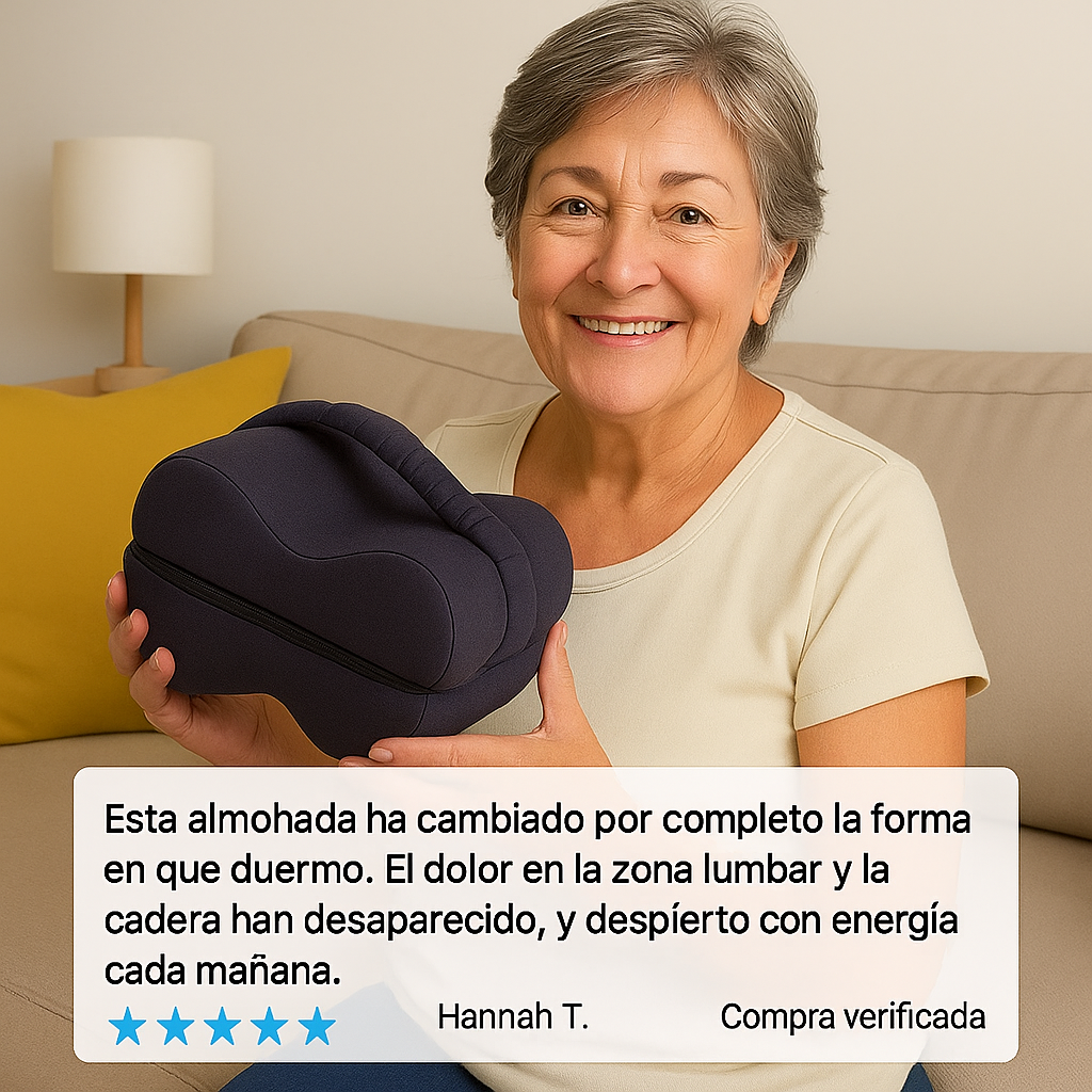 SpineAlign Almohada para Rodillas - Espuma Viscoelástica - Soporte Ergonómico