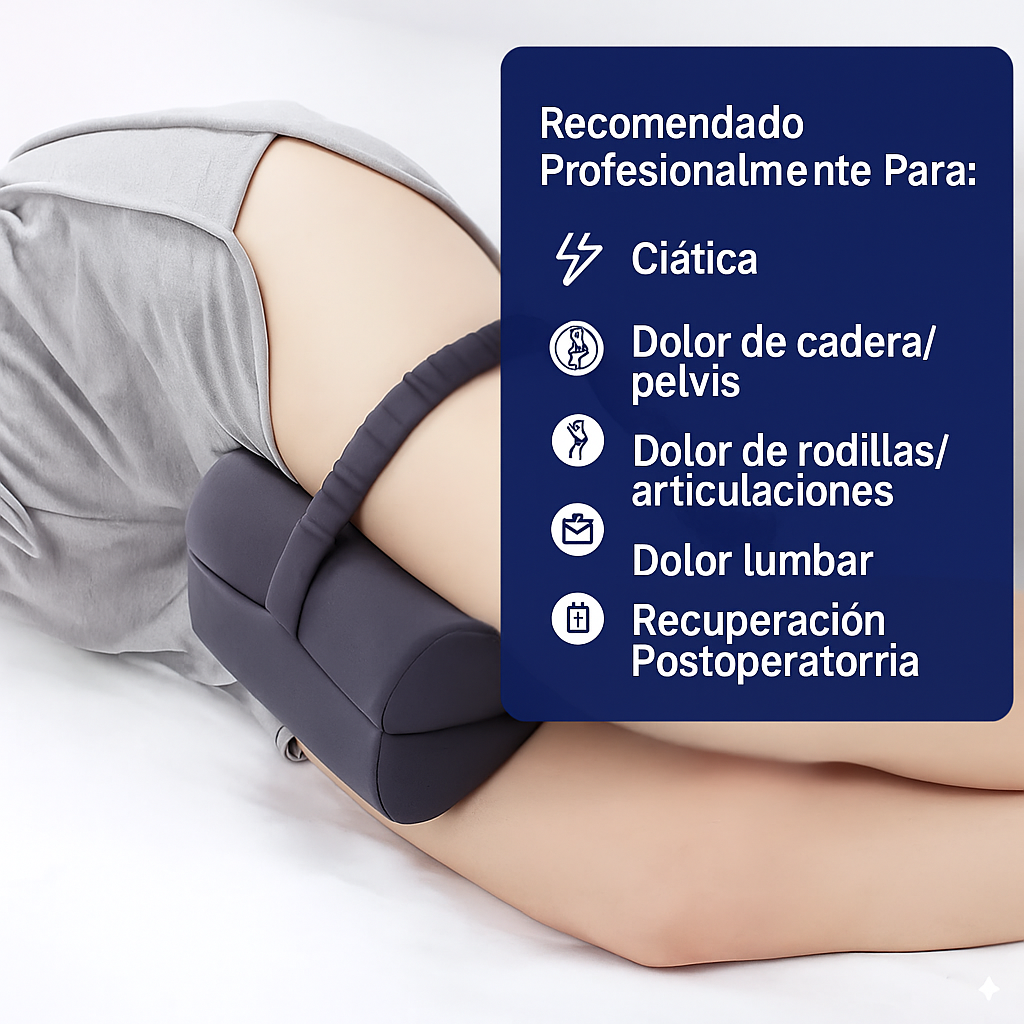SpineAlign Almohada para Rodillas - Espuma Viscoelástica - Soporte Ergonómico