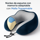 Almohada de Viaje para Cuello - Espuma Viscoelástica AirRest - Ergonómica