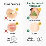 Parches Herbales NeckEase- Alivio Natural y Calor Terapéutico para Cuello