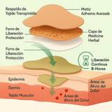 Parches Herbales NeckEase- Alivio Natural y Calor Terapéutico para Cuello