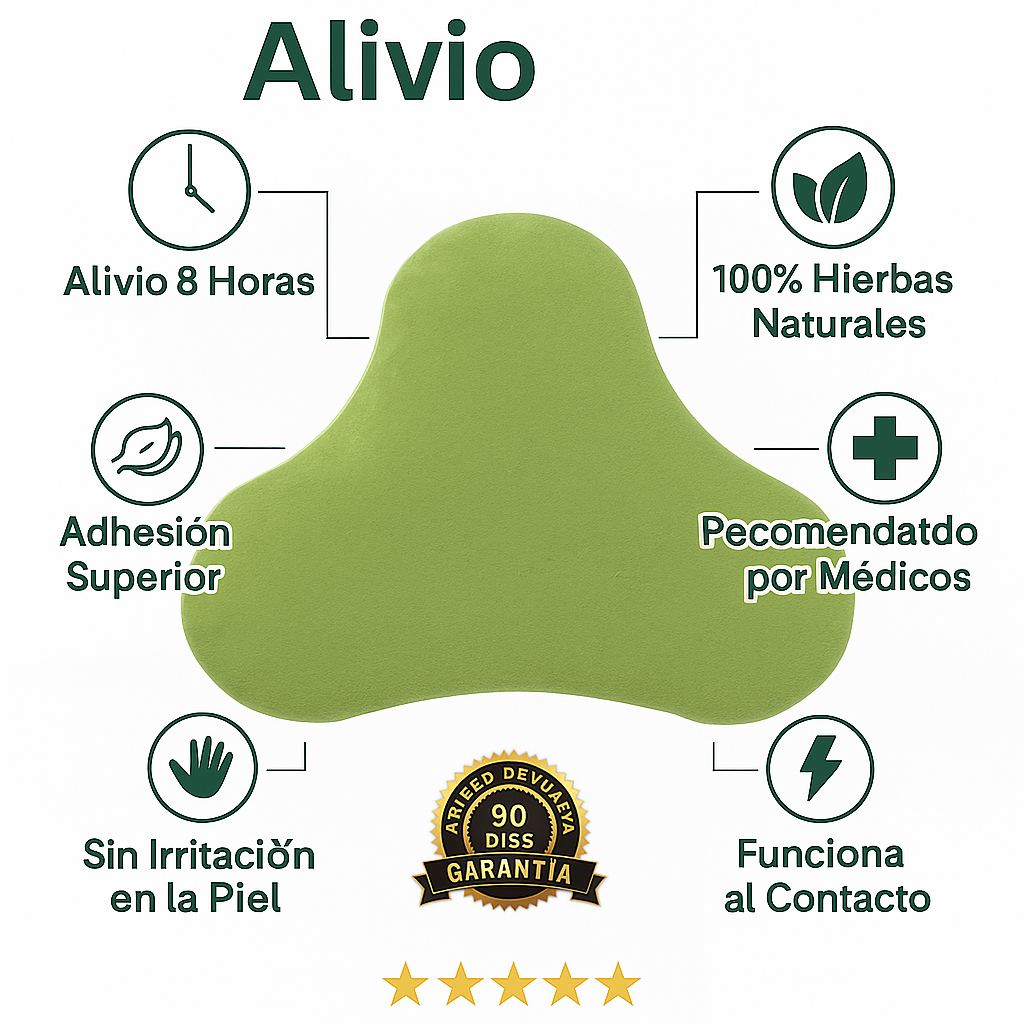 Parches Herbales NeckEase- Alivio Natural y Calor Terapéutico para Cuello