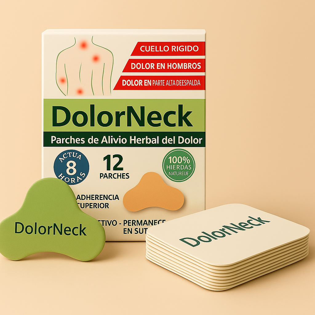 Parches Herbales NeckEase- Alivio Natural y Calor Terapéutico para Cuello