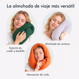 Almohada de viaje Infinity - soporte cervical ergonómica - viscoelástica compacta
