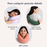 Almohada de viaje Infinity - soporte cervical ergonómica - viscoelástica compacta