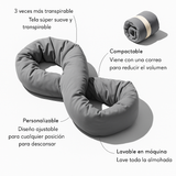 Almohada de viaje Infinity - soporte cervical ergonómica - viscoelástica compacta