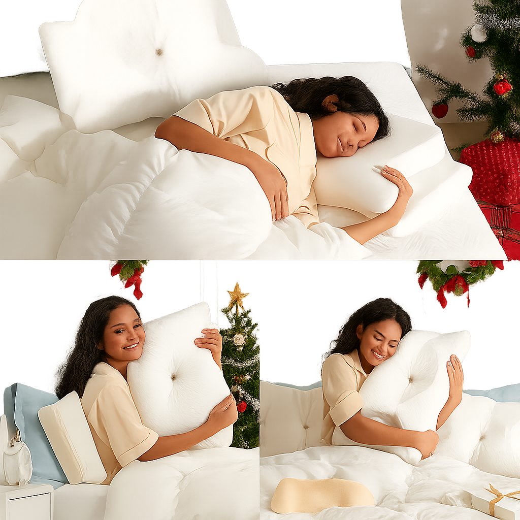 CozyRest Almohada de Cuello - Espuma Viscoelástica - Soporte Cervical