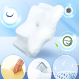 CozyRest Almohada de Cuello - Espuma Viscoelástica - Soporte Cervical