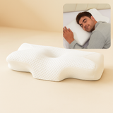 CozyRest Almohada Viscoelástica Cuello - Soporte Ergonómico - Alivio Dolor
