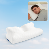 CozyRest Almohada Viscoelástica Cuello - Soporte Ergonómico - Alivio Dolor