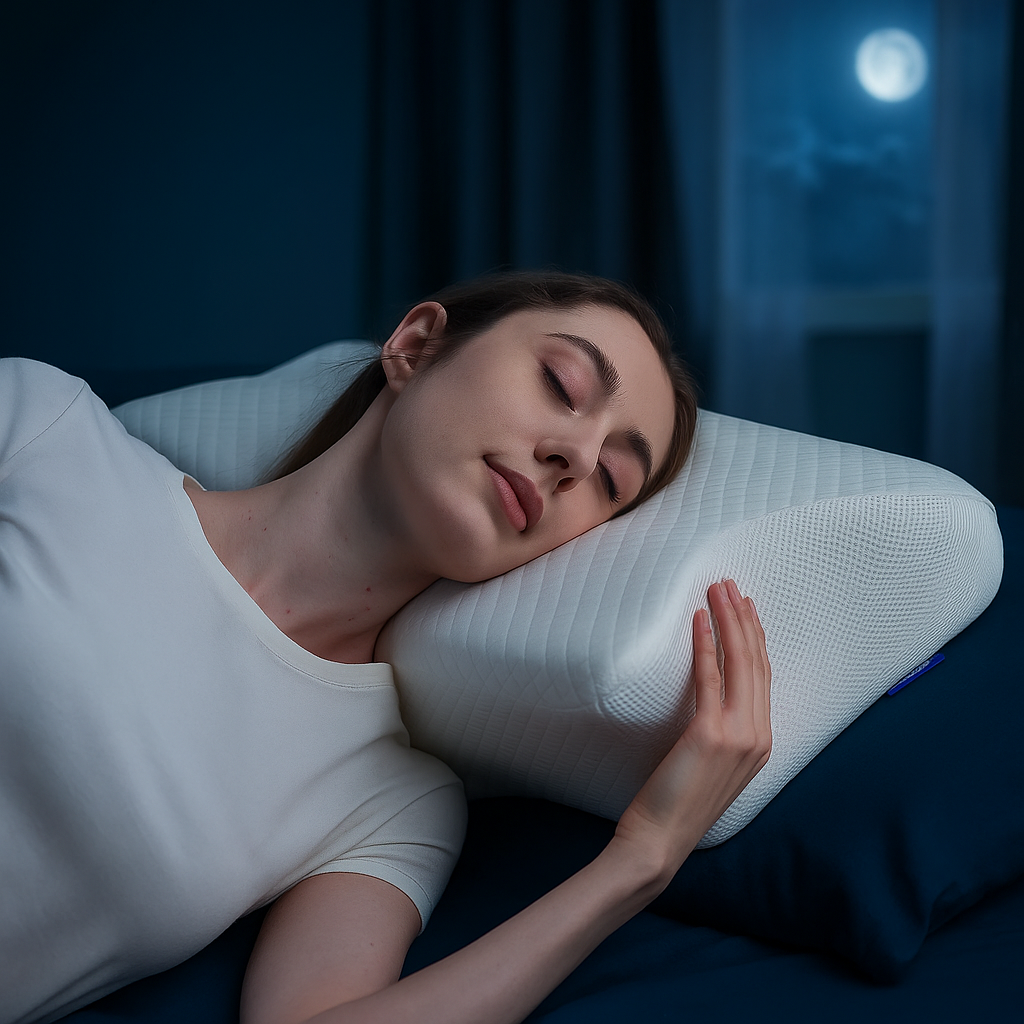 CozyRest Almohada de Cuello Espuma Viscoelástica - Soporte Ergonómico - Para Viaje