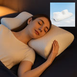 CozyRest Almohada Viscoelástica Cuello - Soporte Ergonómico - Alivio Dolor