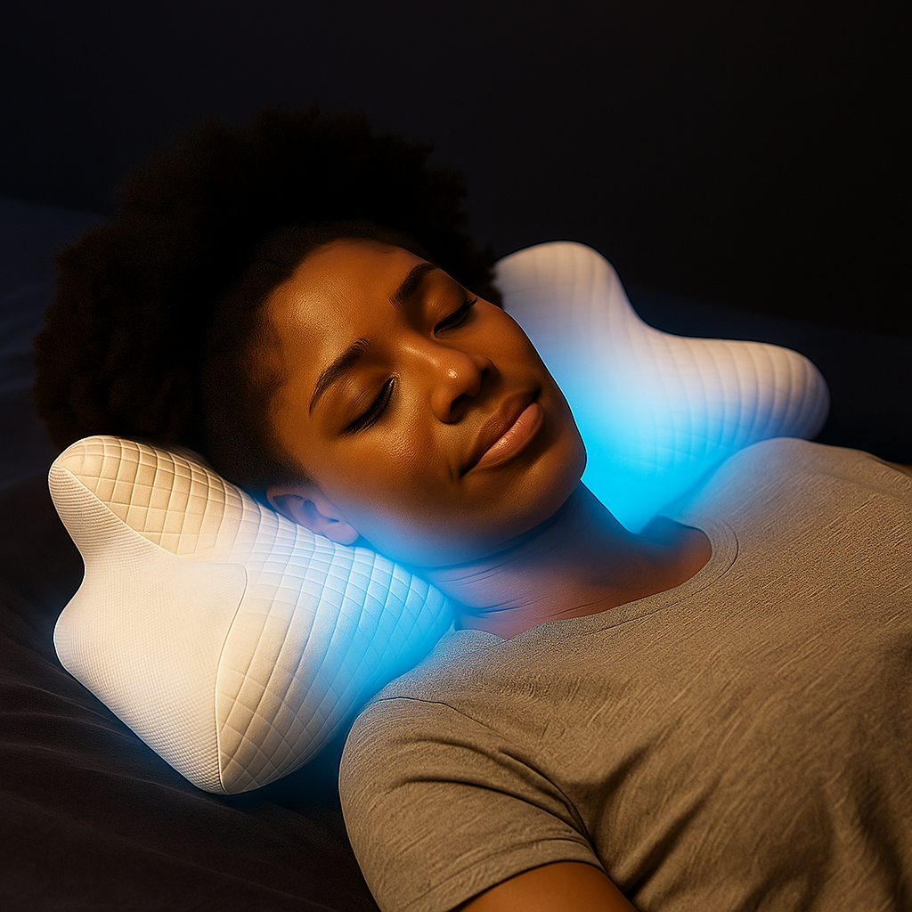 CozyRest Almohada de Cuello Espuma Viscoelástica - Soporte Ergonómico - Para Viaje