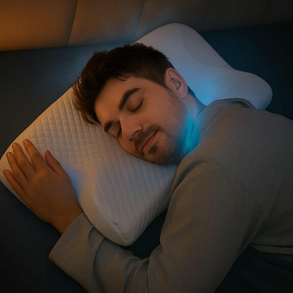 CozyRest Almohada de Cuello Espuma Viscoelástica - Soporte Ergonómico - Para Viaje