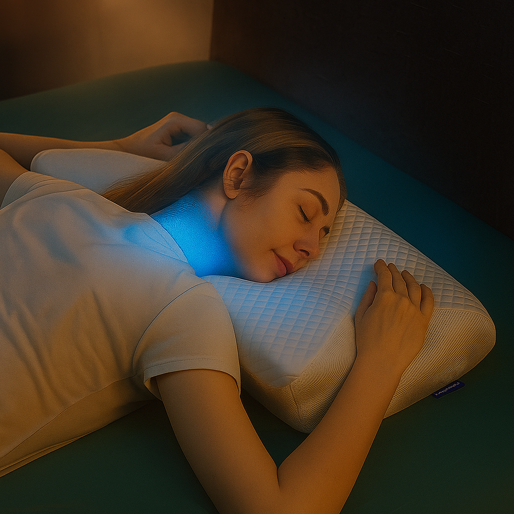 CozyRest Almohada de Cuello Espuma Viscoelástica - Soporte Ergonómico - Para Viaje