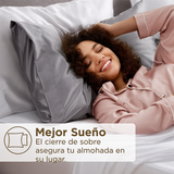 Funda Almohada Seda CozyRest - Pack 2 - Anti-frizz Hipoalergénica