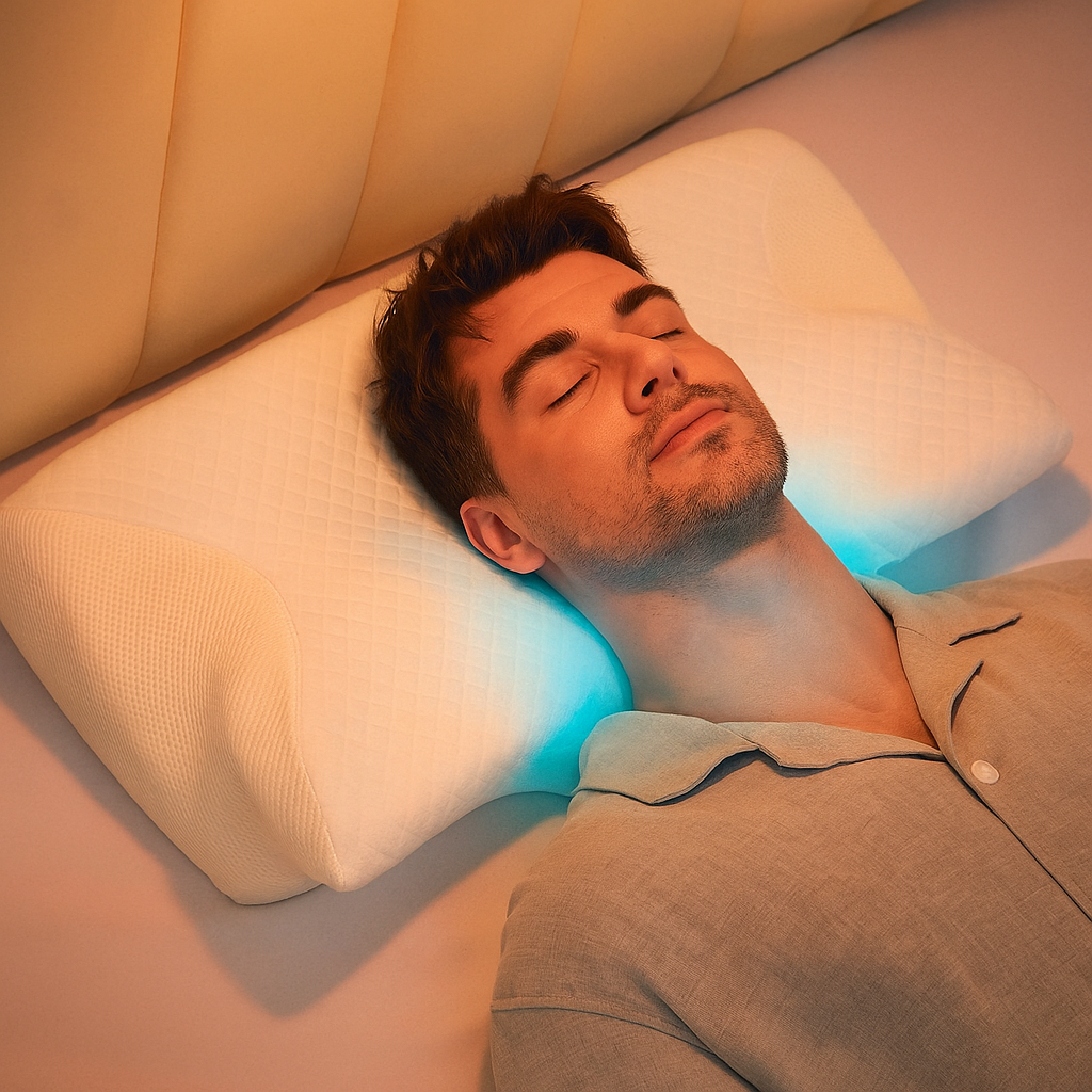 CozyRest Almohada de Cuello Espuma Viscoelástica - Soporte Ergonómico - Para Viaje